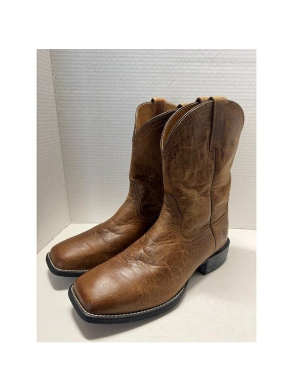 Ariat Mens Heritage Roper Brown Leather Western Boots 10015288 Size 9D